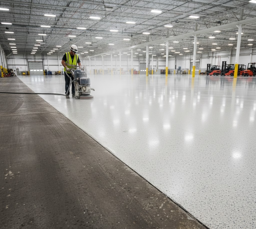 Beton Silim ve Parlatma Görseli